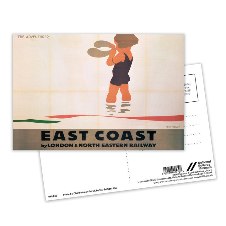 East Coast - The Adventuress Postcard Pack of 8