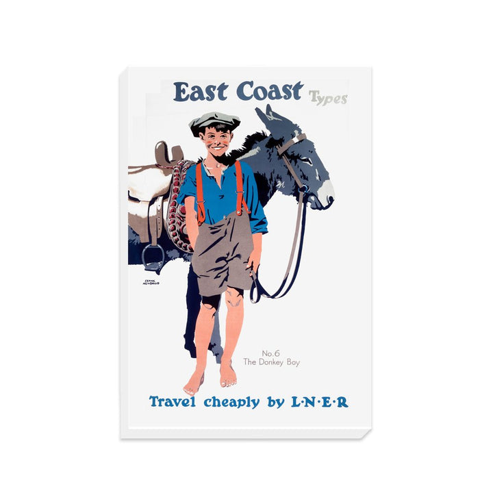 East Coast Types No 6 The Donkey Boy - Canvas