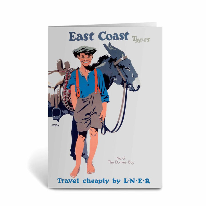 East Coast Types No 6 The Donkey Boy Greeting Card