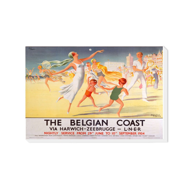 Belgian coast via harwich - Beach tennis - Canvas