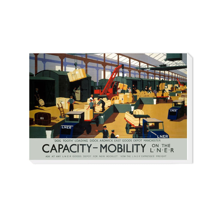Capacity and Mobility - Dog tooth loading dock - Canvas