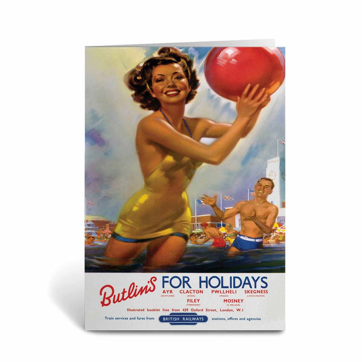Butlins for Holidays - Ayr Clacton Pwllheli Skegness Filey Mosney Greeting Card