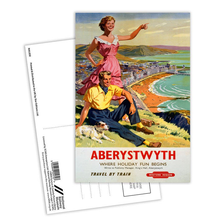 Aberystwyth, where holiday fun begins Postcard Pack of 8