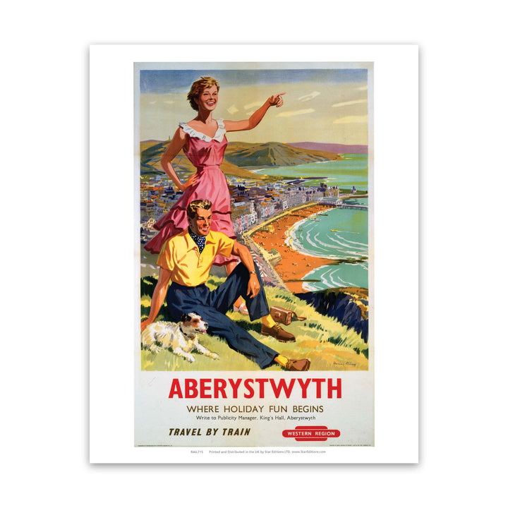 Aberystwyth, where holiday fun begins Art Print