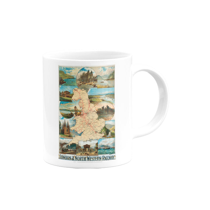 London and North Western Railway Map Mug