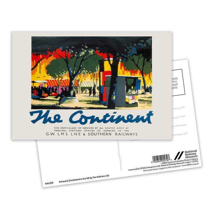 The Continent Postcard Pack of 8