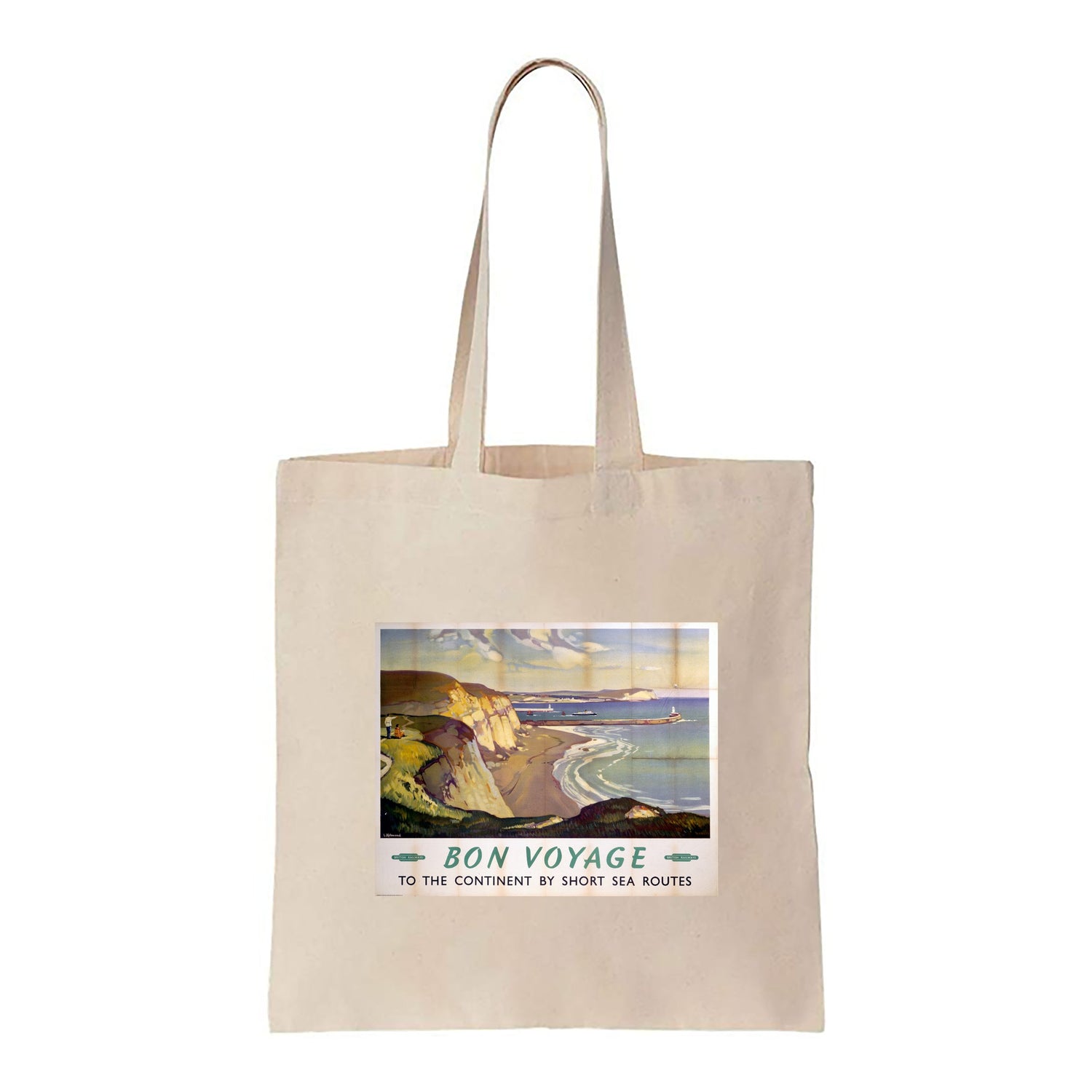 Bon Voyage - Continent by sea routes British Railways - Canvas Tote Bag