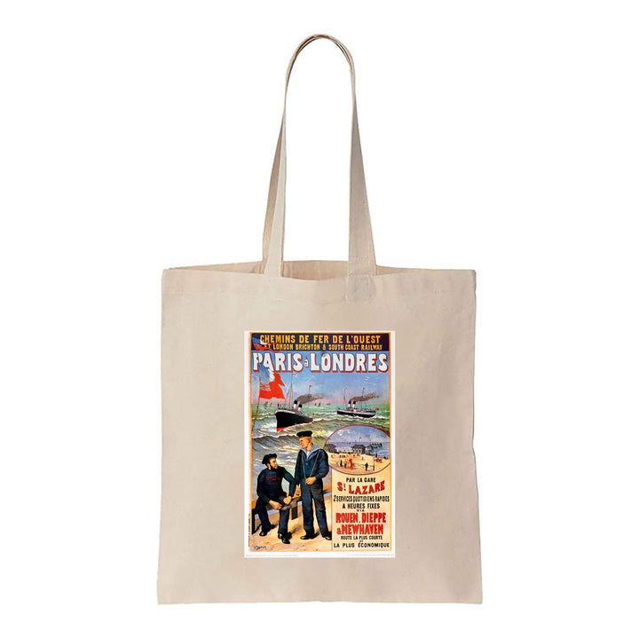 Paris a Londres - Sailors par la gare - Canvas Tote Bag