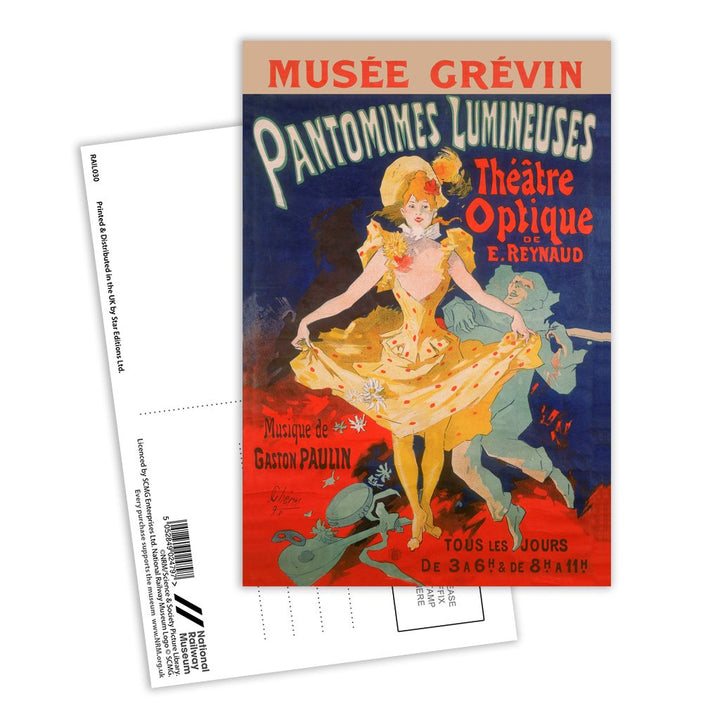 Pantomimes Lumineuses - Theatre Optique Postcard Pack of 8