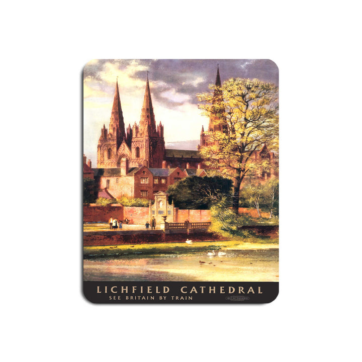 Lichfield Cathedral - See Britain by Train - Mouse Mat