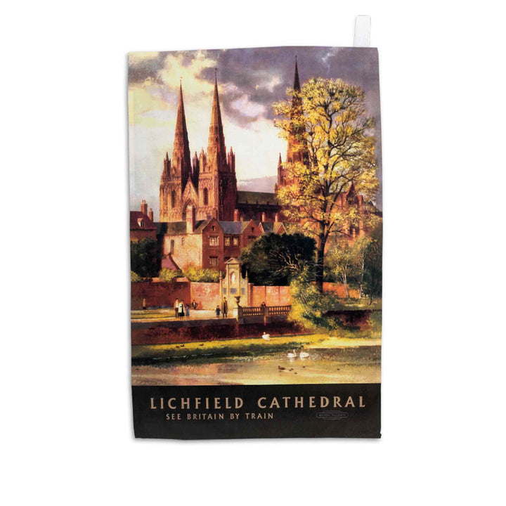 Lichfield Cathedral - See Britain by Train - Tea Towel