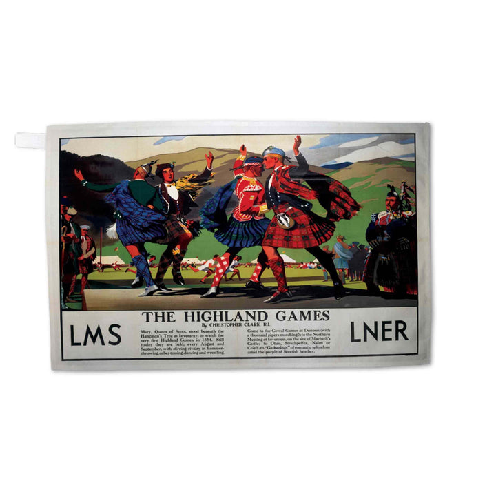 The Highland Games - LMS and LNER - Tea Towel