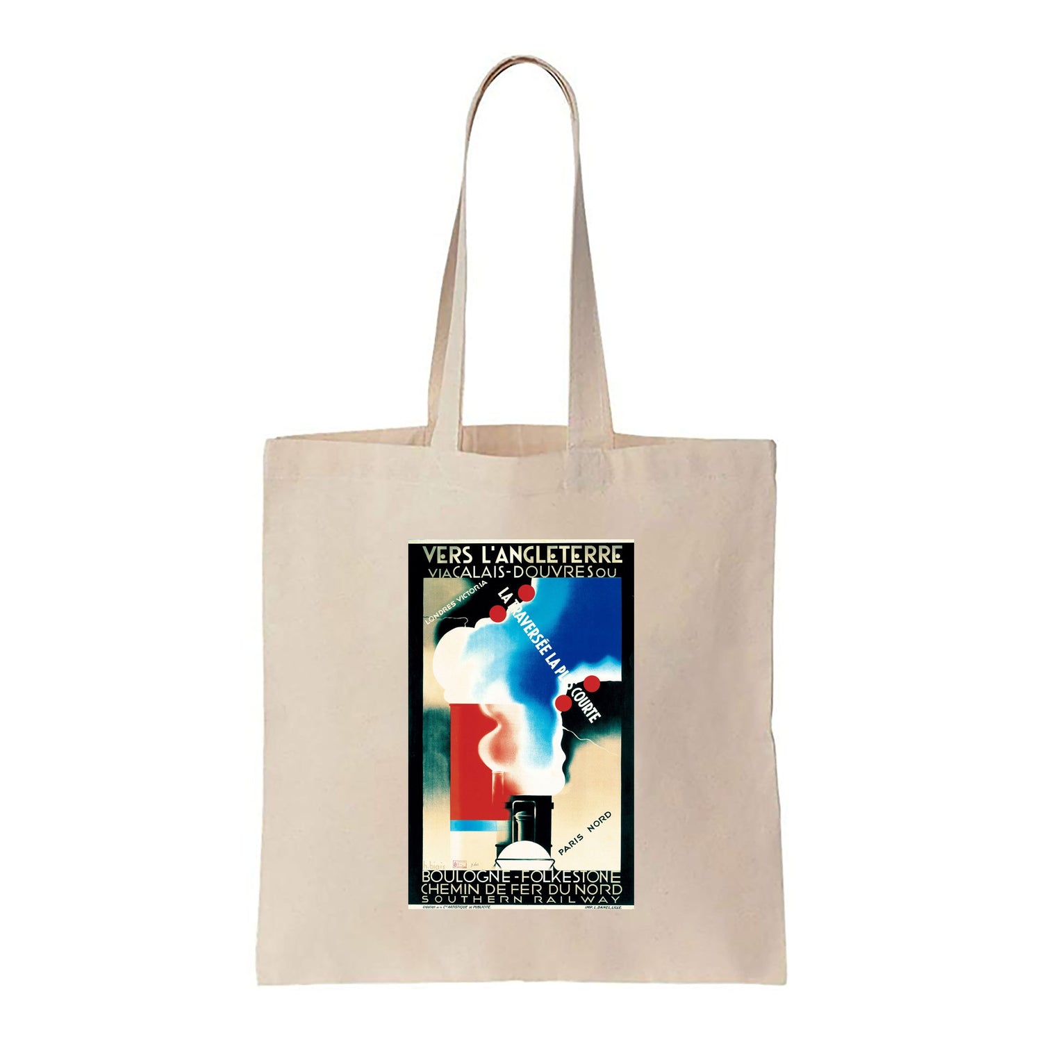 Vers L'Angleterre - Southern Railway Boulogne to Folkstone - Canvas Tote Bag