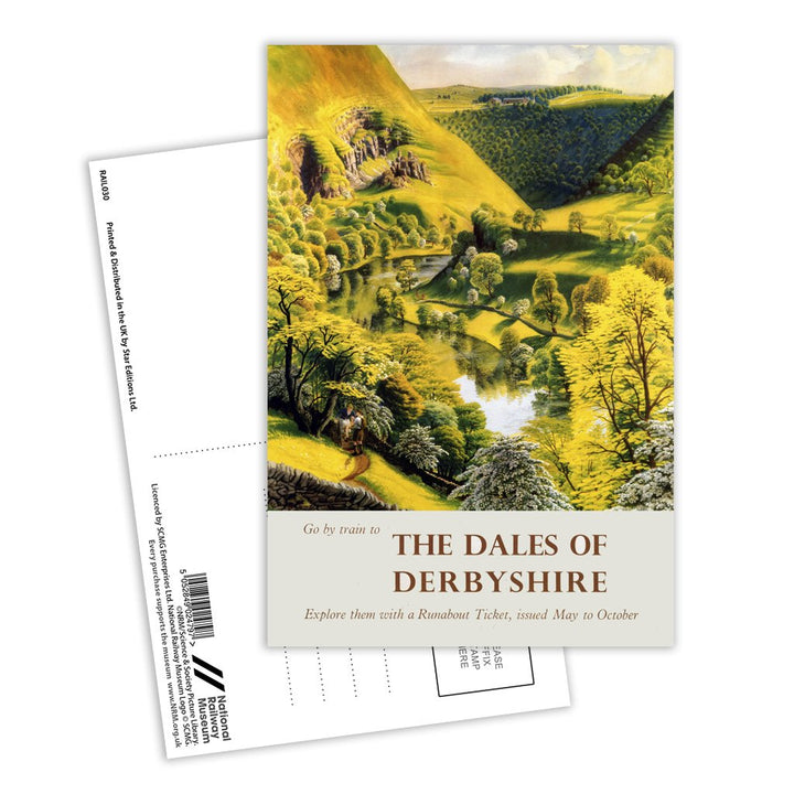 The Dales Of Derbyshire - Go by train Postcard Pack of 8