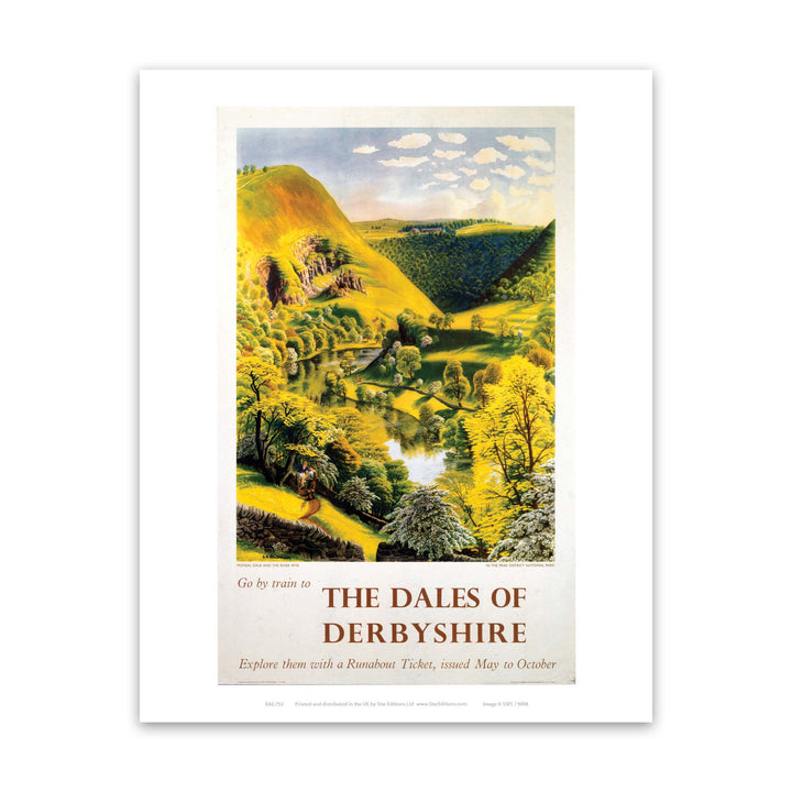The Dales Of Derbyshire - Go by train Art Print