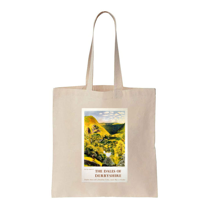 The Dales Of Derbyshire - Go by train - Canvas Tote Bag