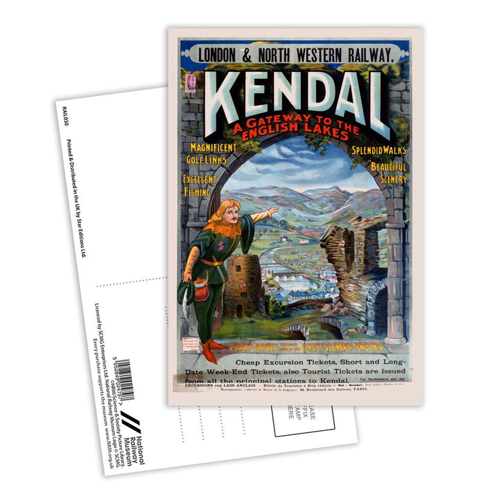 Kendal - Gateway to the English Lakes Postcard Pack of 8