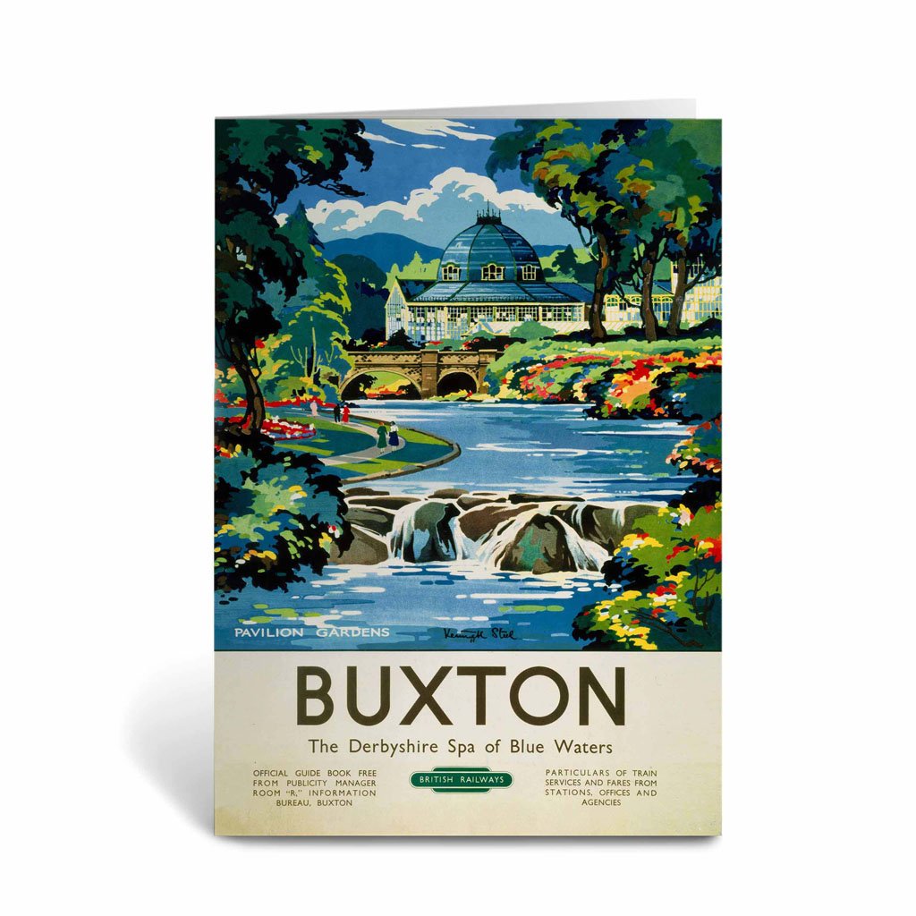 Buxton - The derbyshire spa of Blue waters Greeting Card