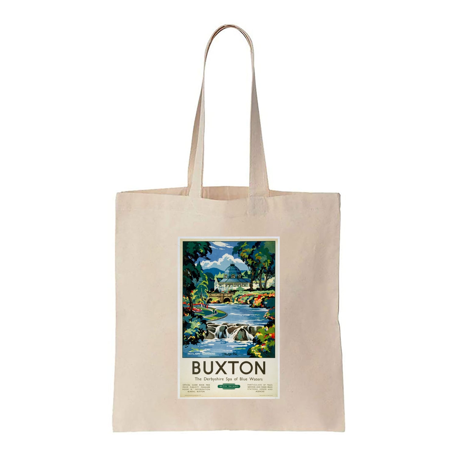 Buxton - The derbyshire spa of Blue waters - Canvas Tote Bag