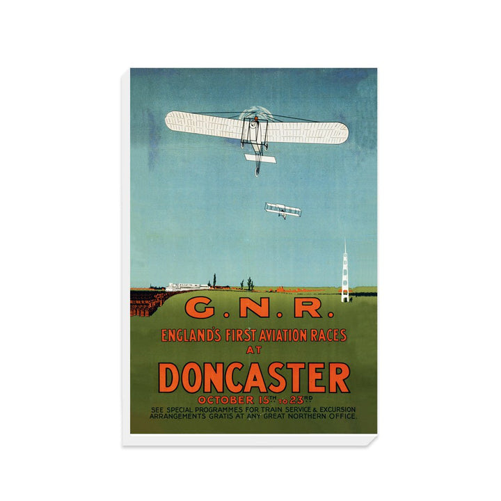Englands First Aviation Races at Doncaster - GNR - Canvas