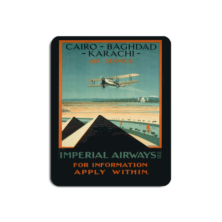 Imperial Airways - Cairo Baghdad Karachi Air service - Mouse Mat