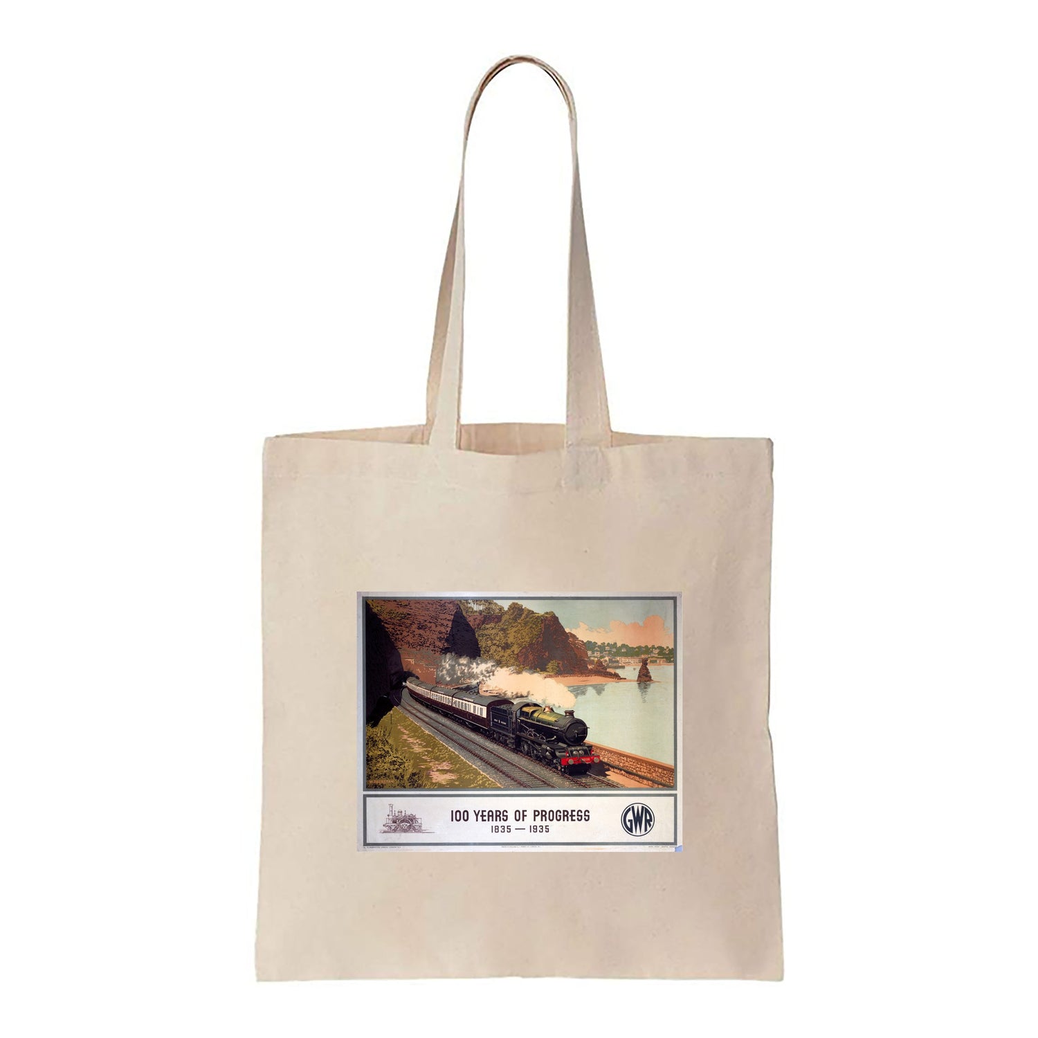 100 Years of Progress - 1835 1935 GWR - Canvas Tote Bag