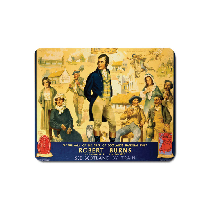 Robert Burns - See Scotland by Train - Mouse Mat