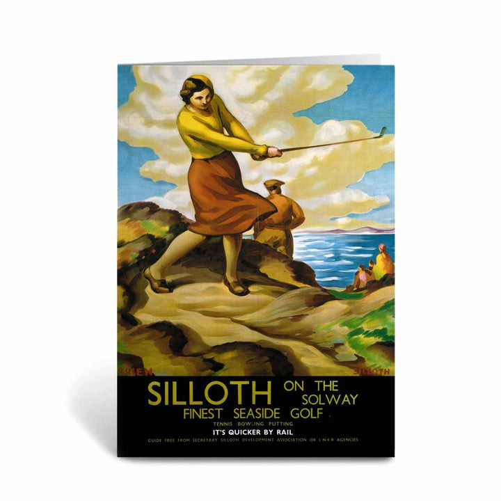 Silloth on the Solway - Finest Seaside Golf Greeting Card