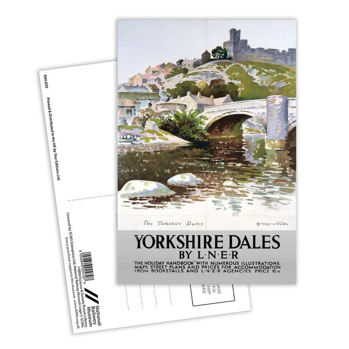 Yorkshire Dales Holiday handbook - By LNER Postcard Pack of 8