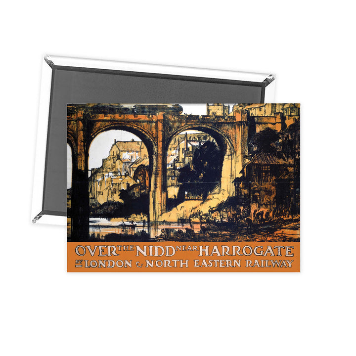 Over the Nidd near harrogate - London and North Easter Railway Fridge Magnet