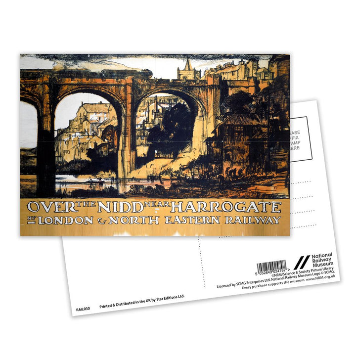 Over the Nidd near Harrogate Postcard Pack of 8