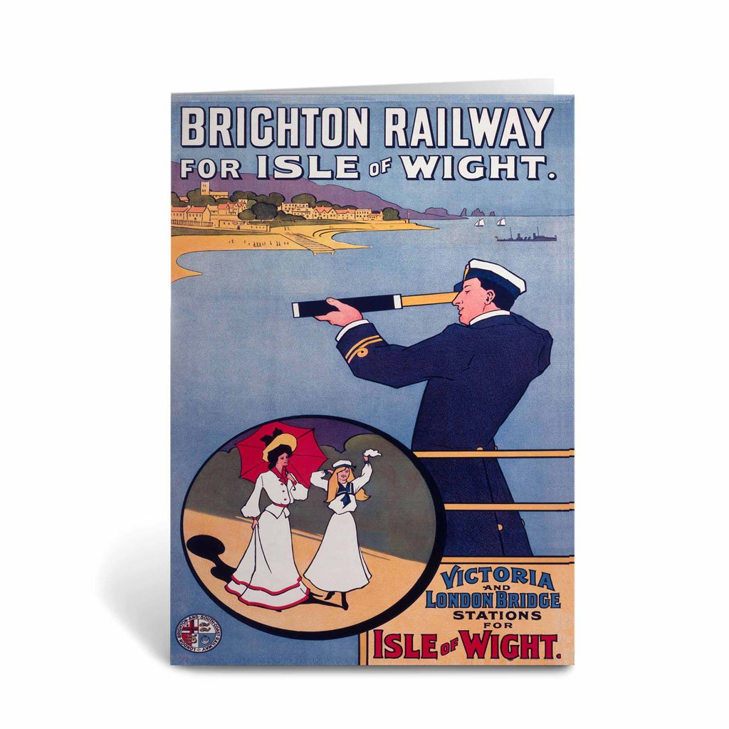 Brighton Railway for Isle Of Wight Greeting Card