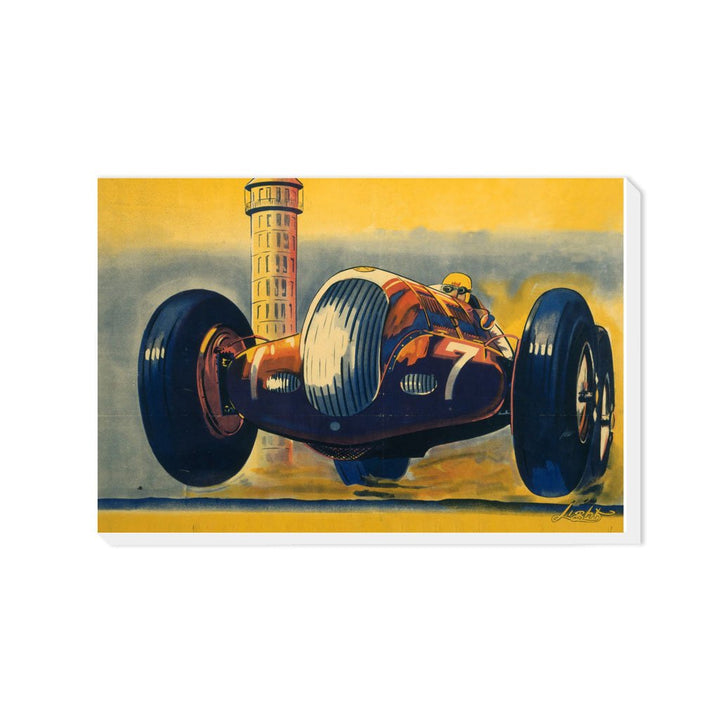 Number 7 Race car - Canvas
