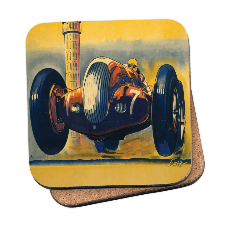 Number 7 Race car Coaster