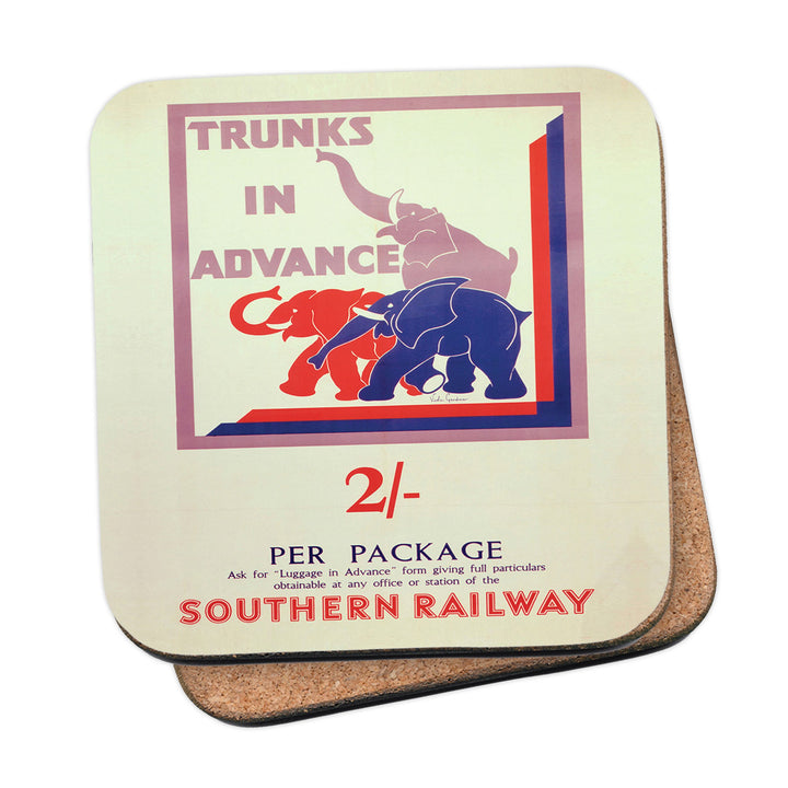 Trunks in advance - Southern Railway Coaster