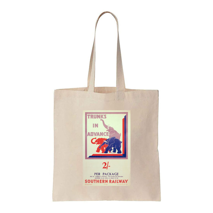 Trunks in advance - Southern Railway - Canvas Tote Bag