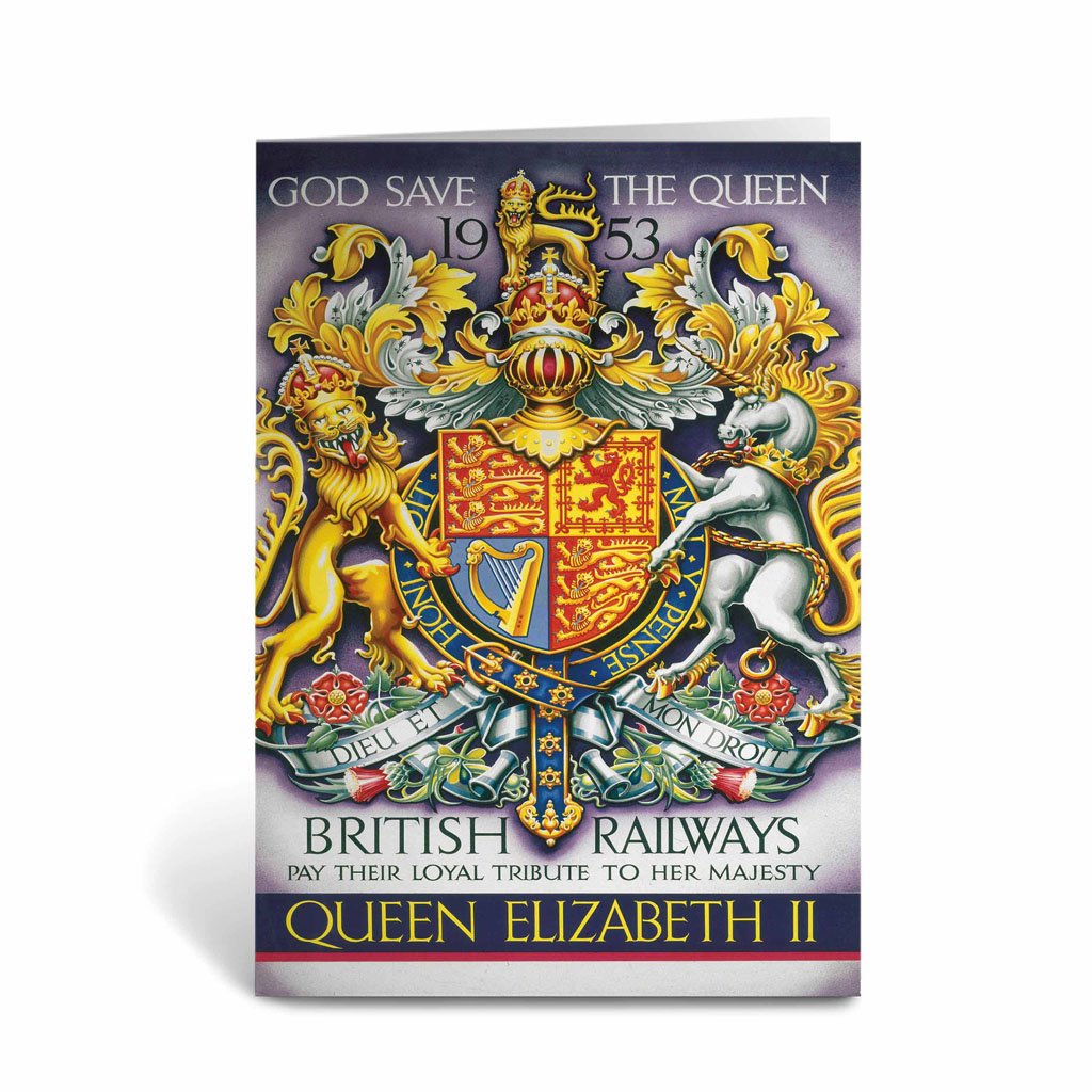 British Railways Tribute to Queen Elizabeth II Greeting Card