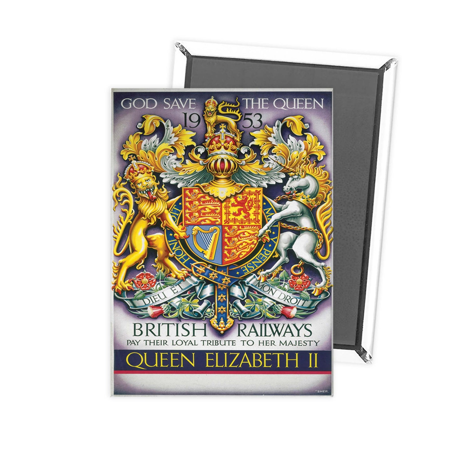 British Railways Tribute to Queen elizabeth II Fridge Magnet