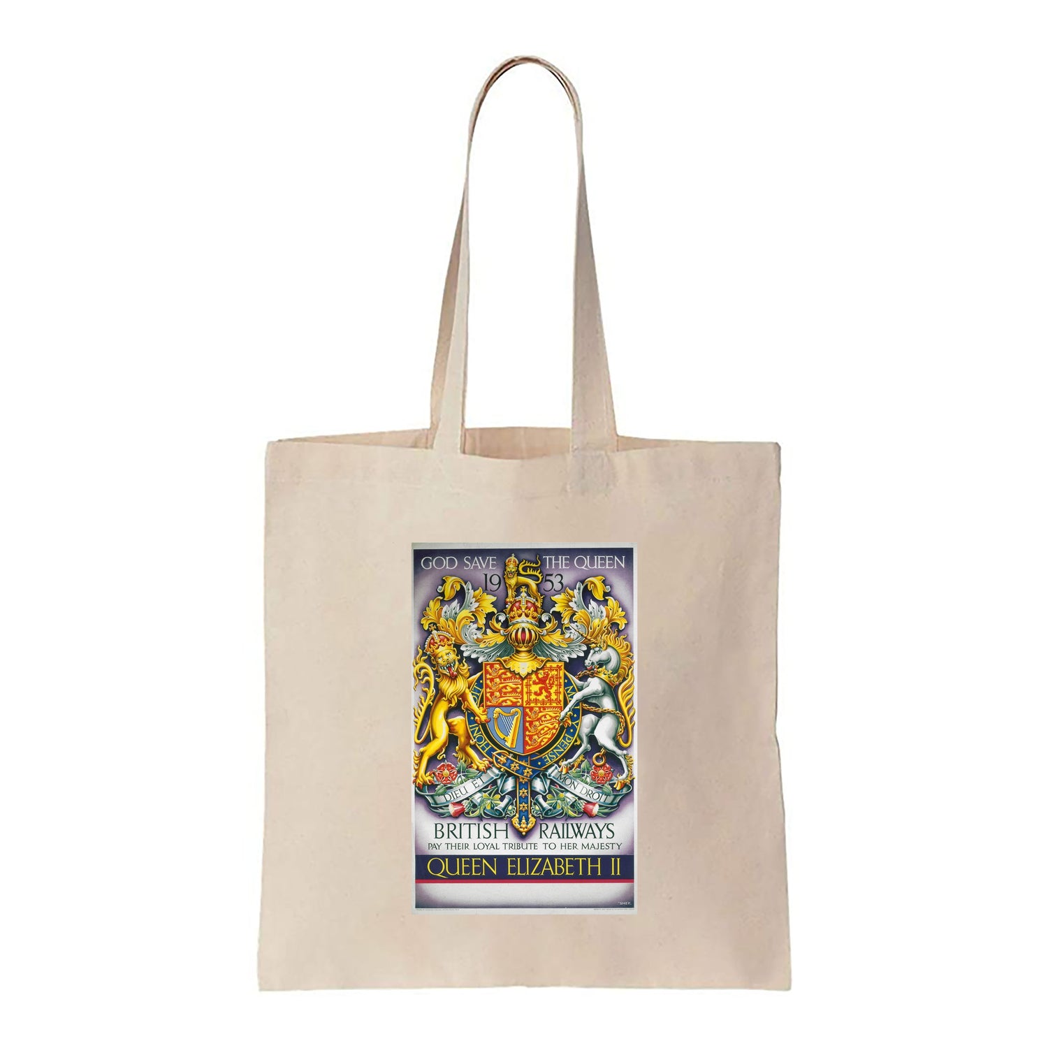 British Railways Tribute to Queen Elizabeth II - Canvas Tote Bag