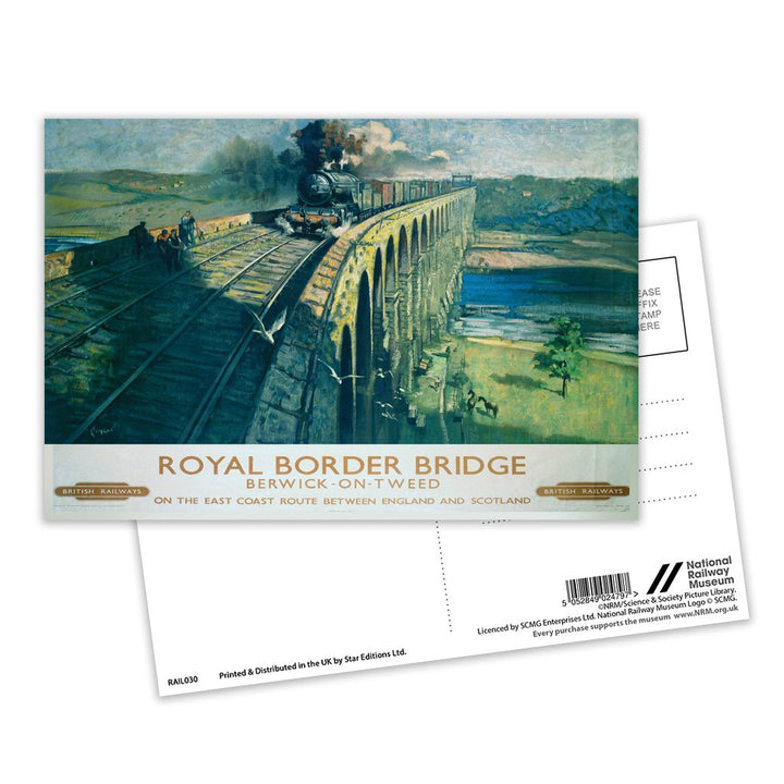 Royal Border Bridge - Berwick-on-tweed Postcard Pack of 8
