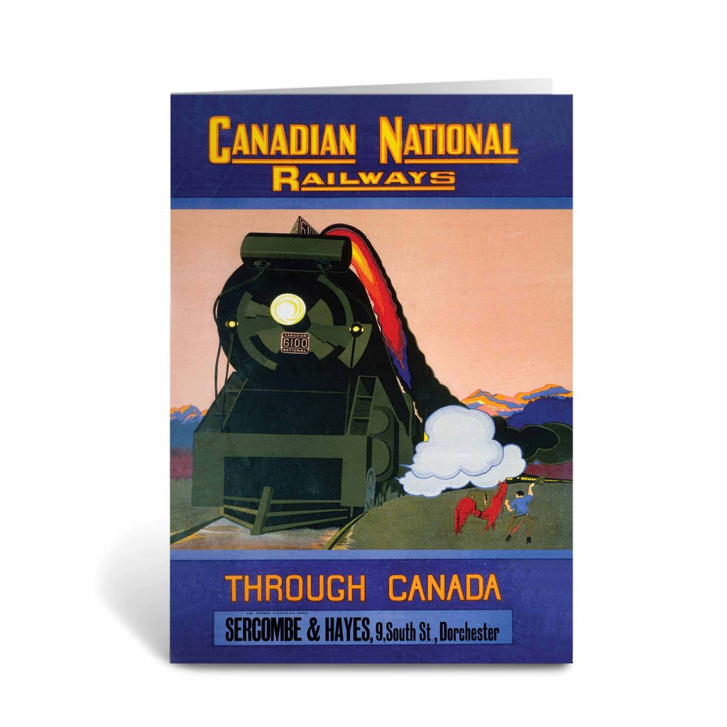 Canadian National Railways - Through Canada Greeting Card