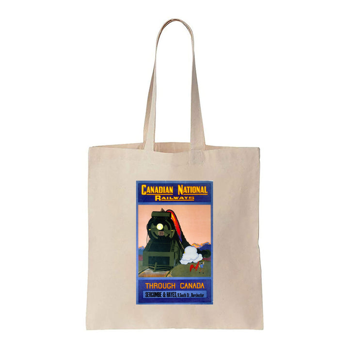 Canadian National Railways - Through Canada - Canvas Tote Bag