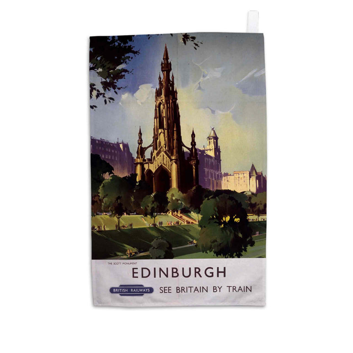 Edinburgh - the Scott Monument British Railways - Tea Towel