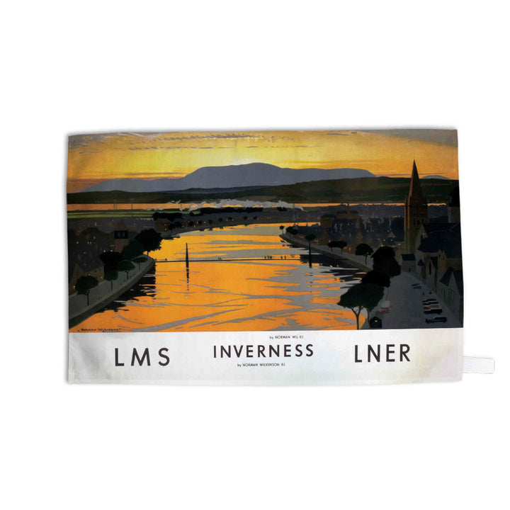 Inverness by Norman Wilkinson - Tea Towel