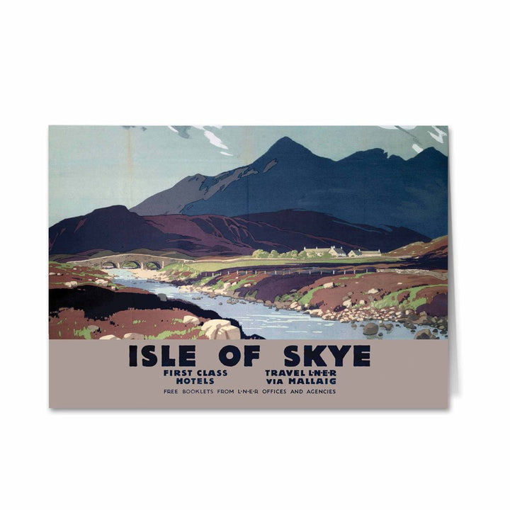 First Class hotels Isle of Skye - LNER by Mallaig Greeting Card