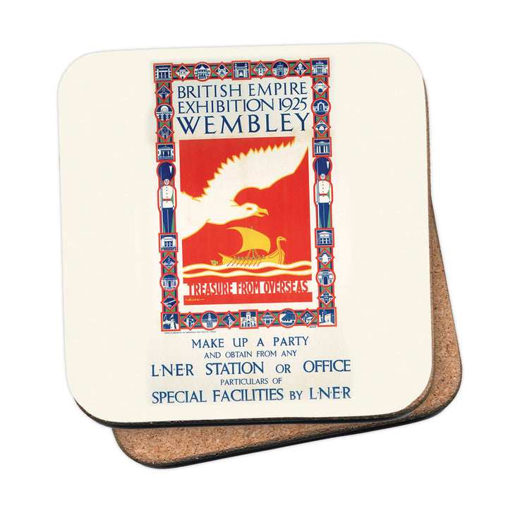 British Empire Exhibition - Treasure from overseas Coaster
