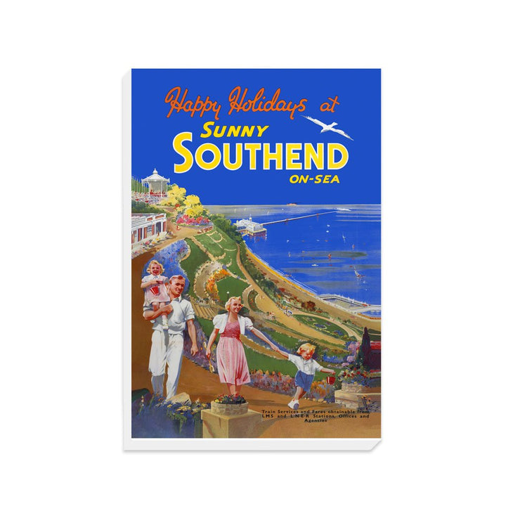 Happy Holidays at sunny Southend-on-sea - Canvas