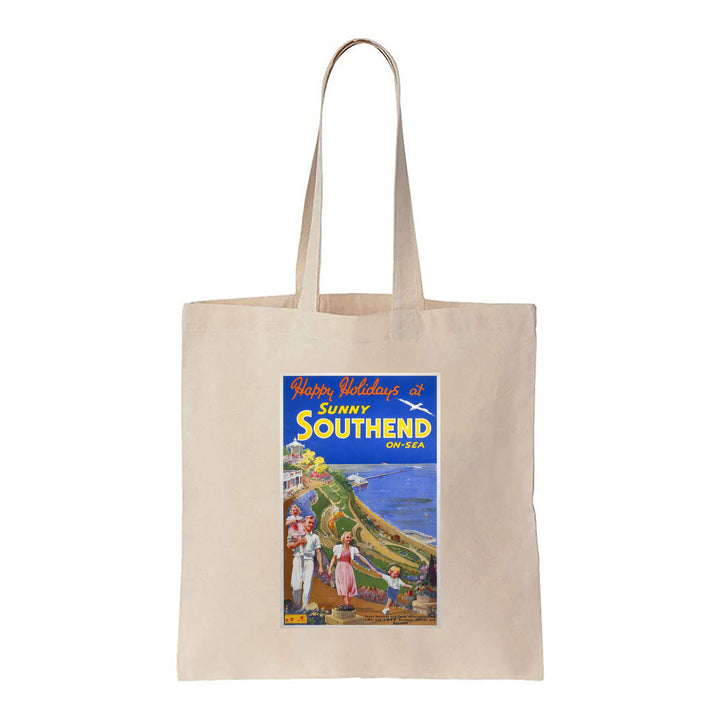 Happy Holidays at sunny Southend-on-sea - Canvas Tote Bag