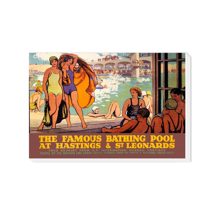 The Famous Bathing poll at Hastings and St Leonards - Canvas
