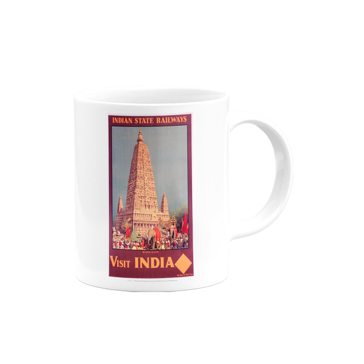 Visit India, Budh Gaya - Indian State Railways Mug
